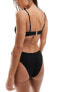 Фото #5 товара New Look crinkle textured bandeau bikini top in black