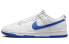 【定制球鞋】 Nike Dunk Low 合成革 旭日海浪喷绘 泼墨 解构鞋带 包裹性防滑耐磨轻便 低帮 板鞋 男女同款 蓝白红 特殊鞋盒 / Кроссовки Nike Dunk Low DD1391-001