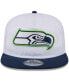 Men's White/Navy Seattle Seahawks 2024 NFL Training Camp Golfer Snapback Hat