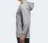 Фото #4 товара adidas Logo字母印花运动连帽套头卫衣 男款 灰色 / Кофта Adidas Logo Hoodie DN1417