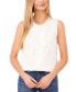 ფოტო #1 პროდუქტის Women's Ruffled Button-Front Sleeveless Blouse