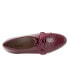 Фото #8 товара Trotters Lizzie T1858-755 Womens Burgundy Narrow Leather Loafer Flats Shoes
