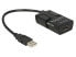 Delock 62588 - 0.15 m - USB A - USB A - Black