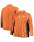 Фото #1 товара Men's Texas Orange Texas Longhorns Big and Tall Textured Raglan Quarter-Zip Jacket