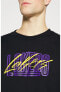 Фото #7 товара Sportswear NBA Max 90 Lakers Uzun Kollu Siyah Erkek T-shirt