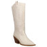 Corkys Howdy Tall Snip Toe Pull On Womens White Casual Boots 81-0018-WTWH