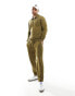 Фото #2 товара Abercrombie & Fitch icon logo french terry sweat joggers in olive green co-ord