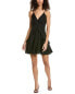 Фото #1 товара Sandro Surplice Mini Dress Women's Black 40