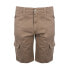 Фото #1 товара мужские шорты коричневые карго с карманами до колена Bikkembergs