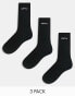 Good For Nothing embroidered logo socks in black