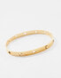 Фото #2 товара ASOS DESIGN Curve waterproof stainless steel bangle with celestial design