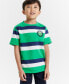 ფოტო #1 პროდუქტის Little Boys Varsity H Stripe Embroidered Logo Graphic T-Shirt