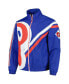 Фото #3 товара Men's Royal Philadelphia Phillies Exploded Logo Warm Up Full-Zip Jacket