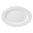 Flat plate Ariane Prime Oval Ceramic White (38 x 25 cm) (6 Units)