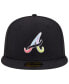 Фото #2 товара Men's Black Atlanta Braves Multi-Color Pack 59FIFTY Fitted Hat