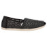 Фото #2 товара TOMS Alpargata Slip On Womens Black Flats Casual 10017805T