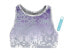 Фото #2 товара Caelum Deep Purple Dakota Allover Print Multicolor Crew Neck Bra Size Medium