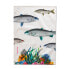 Kitchen Cloth HappyFriday Fish Multicolour 70 x 50 cm (2 Units)