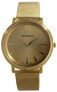 Фото #3 товара VERSACE Damen Armbanduhr V Circle Gold Edelstahl 38mm VE8100619