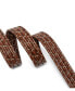 Men's Stratford Stretch Belt Cognac/taupe brown, Large - фото #3