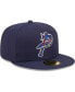 Фото #3 товара Men's Navy Pensacola Blue Wahoos Authentic Collection Team Game 59FIFTY Fitted Hat