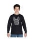 ფოტო #1 პროდუქტის Big Boy's Word Art Long Sleeve T-shirt - French Bulldog