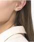 Фото #2 товара Women's Memento Carnation Gold IP Plated Earrings