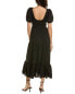 Фото #2 товара Saltwater Luxe Linen Midi Dress Women's Black Xs