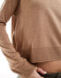 Фото #8 товара Mango lightweight jumper in light brown