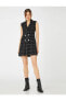 Фото #3 товара Платье Koton Мини безрукавка с поясом из шерстяного смеси
