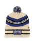 Фото #2 товара Men's '47 Natural Kentucky Wildcats Hone Patch Cuffed Knit Hat with Pom