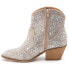 Фото #3 товара Corkys Clear Shine Bright Round Toe Rhinestone Pull On Booties Womens Silver Dre