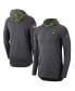 Фото #1 товара Men's Anthracite Oregon Ducks Military-Inspired Long Sleeve Hoodie T-shirt