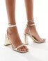 Фото #6 товара Simmi London Bia strappy block heeled sandal in gold