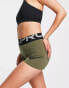 Nike Pro Training GRX 3 inch booty shorts in khaki