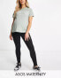 ASOS DESIGN Maternity skinny jeans in black with over the bump waistband Черный, 48 - фото #1