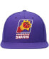 Фото #3 товара Бейсболка мужская Mitchell & Ness Purple Phoenix Suns Hardwood Classics Team Ground 2.0 Snapback Hat