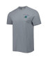 Фото #1 товара Men's Gray Tulane Green Wave Campus Scenery Comfort Color T-shirt