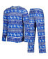 ფოტო #1 პროდუქტის Men's Royal Air Force Falcons Swivel Long Sleeve T-shirt and Pants Sleep Set