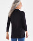Фото #2 товара Women's 3/4 Sleeve Split-Neck Collar Knit Tunic, Created for Macy's