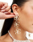 Фото #2 товара Petit Moments sophie flower trio drop earrings in gold