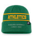 Men's Green Oakland Athletics Cooperstown Collection Rewind Terra Cuffed Knit Hat - фото #2