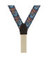 Фото #2 товара Men's Birds of Prosperity Silk Button End Suspenders