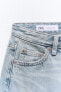 Trf wide-leg mid-rise jeans