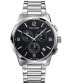 ფოტო #1 პროდუქტის Men's Swiss Chronograph Madrigal Stainless Steel Bracelet Watch 42mm