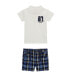 ფოტო #1 პროდუქტის Baby Boys Short Sleeve Polo Shirt and Plaid Shorts Set