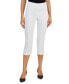 Фото #1 товара Women's Pull On Slim-Fit Rivet Detail Cropped Pants, Created for Macy's