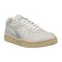 Фото #2 товара Diadora Mi Basket Row Cut Lace Up Mens White Sneakers Casual Shoes 176282-C9598
