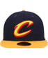 Фото #3 товара Men's Navy, Gold Cleveland Cavaliers Midnight 59FIFTY Fitted Hat