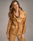 ფოტო #4 პროდუქტის Women's Satin Zip-Front Jacket